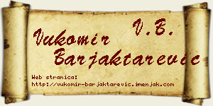 Vukomir Barjaktarević vizit kartica